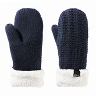 Rękawiczki - Damskie rękawice Jack Wolfskin HIGHLOFT KNIT MITTEN W night blue - M - miniaturka - grafika 1