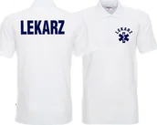 Odzież robocza - Promostars LPP - Koszulka Polo męska LEKARZ biała - miniaturka - grafika 1