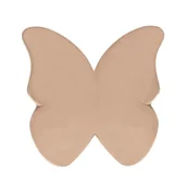 Maty piankowe - MISIOO Mata podłogowa dziecięca 138x138x5cm motyl złota (beżowa) velvet - miniaturka - grafika 1