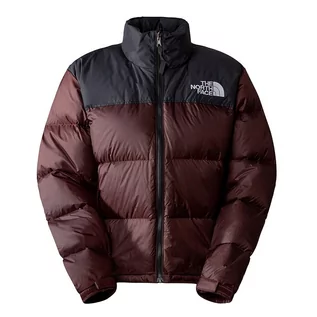 Kurtki i kamizelki sportowe damskie - Kurtka The North Face 1996 Retro Nuptse 0A3XEOLOS1 - brązowo-czarna - grafika 1