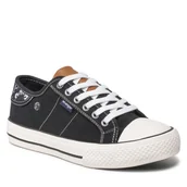 Trampki damskie - Trampki Wrangler Ray Pocket WL21500A Czarny - miniaturka - grafika 1