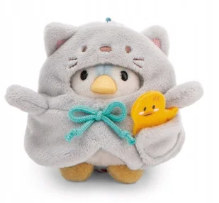 NICI 61143 Maskotka Pingwin Waddle 8cm z kaczuszką i kostiumem kota w pudełku prezentowym MyMochi - Maskotki i pluszaki - miniaturka - grafika 1