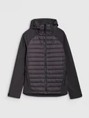 Kurtki i kamizelki sportowe męskie - 4F Kurtka softshell wiatroodporna membrana 5000 męska - szara 3XL - miniaturka - grafika 1