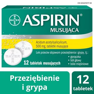 Bayer Aspirin Ultra Fast 12 szt. - Przeziębienie i grypa - miniaturka - grafika 1