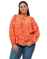 Bluzki damskie - Peppercorn Damska bluzka Millie Danea Curve, intensywny pomarańczowy nadruk, 26, Intensywny pomarańczowy nadruk, 52 - miniaturka - grafika 1