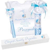 Dewocjonalia - Szatka Świeca Niebieski Krzyż Modele Świecy do wyboru - miniaturka - grafika 1