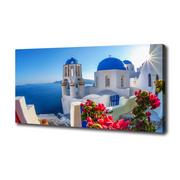 Obrazy i zdjęcia na płótnie - Foto obraz na płótnie Santorini Grecja - miniaturka - grafika 1