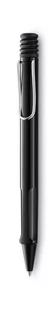 LAMY safari długopis 219 – nowoczesny długopis w kolorze czarnym z wgłębieniami, chromowanym metalowym klipsem i ponadczasowym wzornictwem – z wkładem o dużej pojemności – linia pisania M - Długopisy - miniaturka - grafika 1