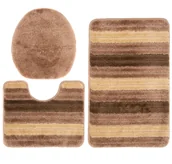 Dywaniki łazienkowe - Nowoczesny 3- częściowy komplet dywaników do łazienki P0-A64 - miniaturka - grafika 1