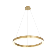 Lampy sufitowe - Light Prestige Lampa wisząca pierścień MIDWAY duży śr.80 cm 30W złoty LP-033/1P L GD Shiny - miniaturka - grafika 1