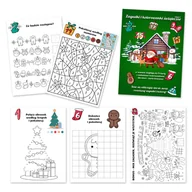 Kalendarze - 5x Kalendarz Adwentowy zadania i kolorowanki zagadki świąteczne edycja 2 - miniaturka - grafika 1