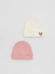 Reserved - Czapka z wiskozą 2 pack - wielobarwny - Buciki dla niemowląt - miniaturka - grafika 1