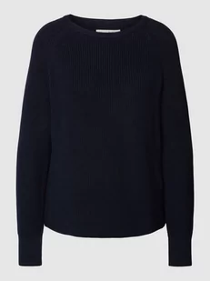 Sweter z dzianiny z fakturowanym wzorem - Swetry damskie - miniaturka - grafika 1