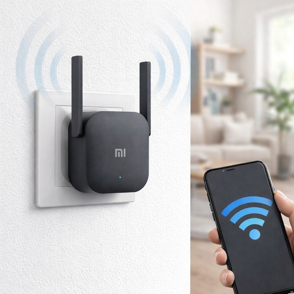Router Xiaomi Wzmacniacz sygnału Wi-Fi Mi Wi-Fi Range Extender Pro Czarny Black XMWIFIREP