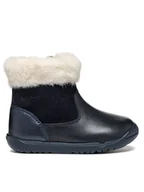 Buty dla dziewczynek - Geox Kozaki B Macchia Girl B464PC 08522 C4002 Granatowy - miniaturka - grafika 1