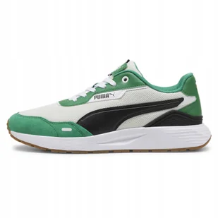 Buty męskie sportowe Puma Runtamed Plus 39125024 zielone białe 42 - Buty sportowe męskie - miniaturka - grafika 1