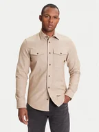 Koszule męskie - G-Star Raw Koszula Marine D24963-D914 Beżowy Slim Fit - miniaturka - grafika 1
