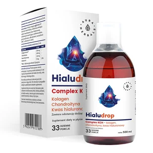 AURA HERBALS AURA HERBALS Hialudrop complex KCH, 500ml - Stawy, mięśnie, kości - miniaturka - grafika 1