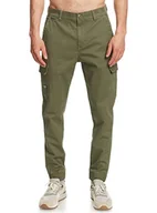 Spodenki damskie - Quiksilver Szorty cargo męskie zielone 32 - miniaturka - grafika 1