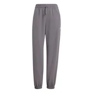 Spodnie rowerowe - adidas Kobiety ESSENTIALS SMALL LOGO FRENCH TERRY CUFFED PANTS, grey strata/white, M - miniaturka - grafika 1