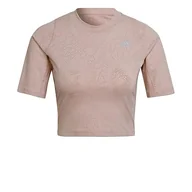 Koszulki i topy damskie - adidas Rnfast Lace Tee T-Shirt damski, Wonder Mauve/Magic Mauve, XL - miniaturka - grafika 1