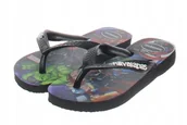 Klapki i japonki damskie - Havaianas Klapki Japonki Dziecięce Marvel Z Nadrukiem Czarne 23-24 J1A - miniaturka - grafika 1