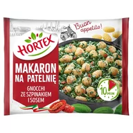 Dania mrożone - Hortex Makaron na patelnię gnocchi ze szpinakiem i sosem 450 g - miniaturka - grafika 1