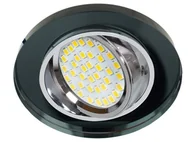 Oprawy, klosze i abażury - Candellux Lighting oczko do wpuszczenia SSU-15 CH/BK 2263816 halogenowe okrągłe oprawa do zabudowy czarna 2263816 - miniaturka - grafika 1