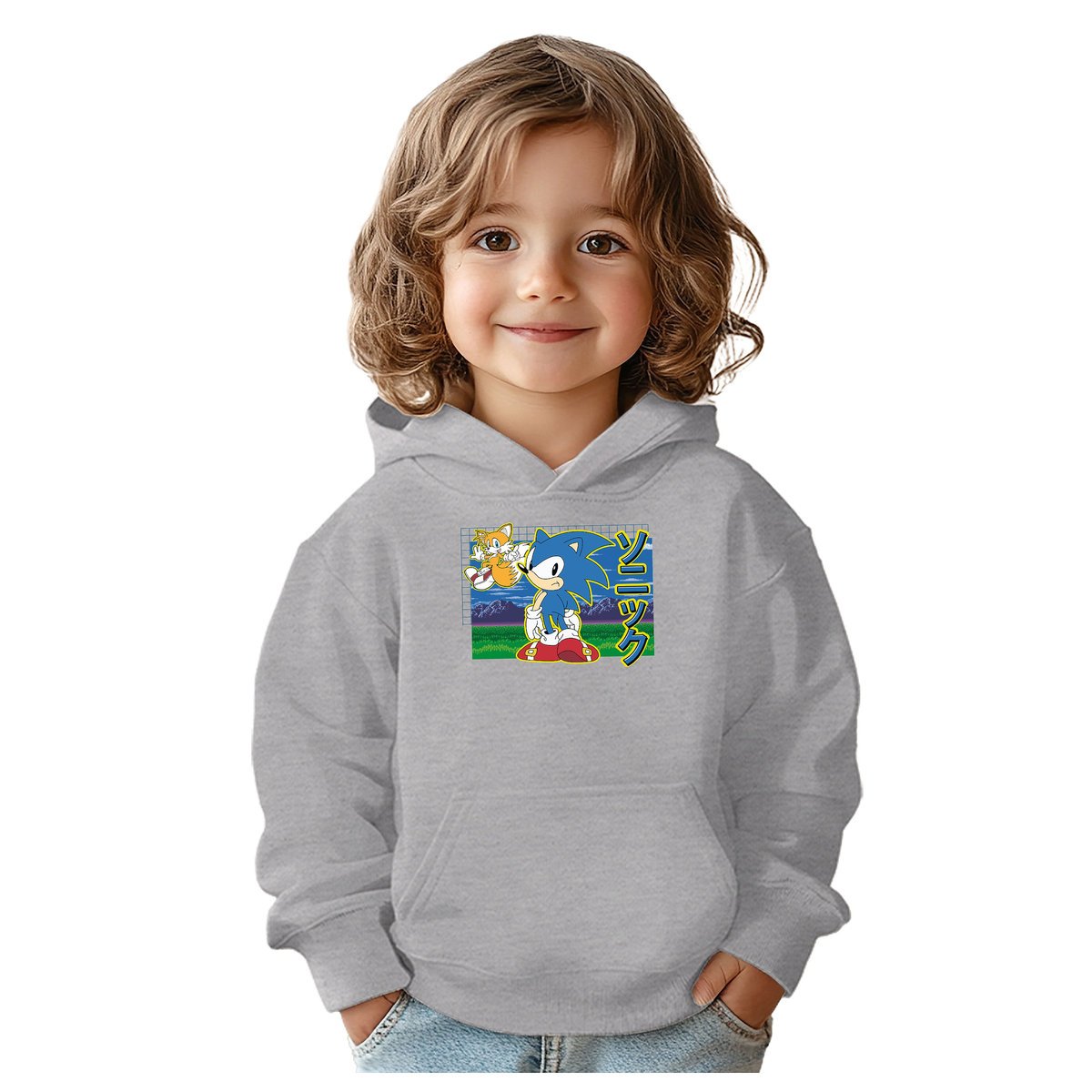 BLUZA DZIECIĘCA SONIC 128-134 CHŁOPIĘCA DZIEWCZĘCA PREZENT