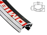 Części rowerowe - ALEXRIMS Obręcz mtb DM18 26"x36otw bok CNC kapslowana czarna ALX-DM1836) ALX-DM1836 - miniaturka - grafika 1