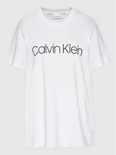 Koszulki i topy damskie - Calvin Klein Curve T-Shirt Inclusive K20K203633 Biały Regular Fit - grafika 1