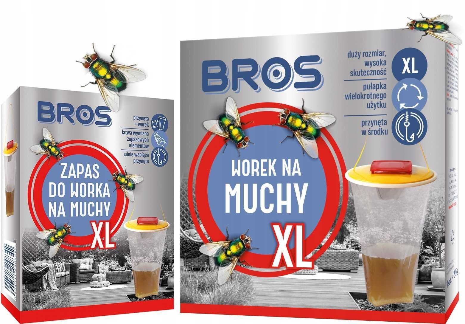 Bros Zestaw - Worek Na Muchy XL + Zapas Do Worka Na Muchy XL