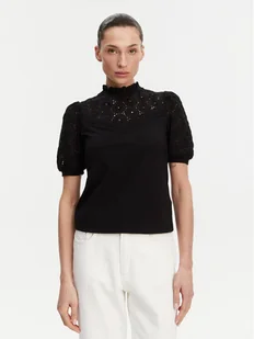 Morgan Bluzka 241-DULIE Czarny Regular Fit - Bluzki damskie - miniaturka - grafika 1