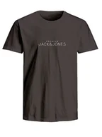 Koszulki męskie - Jack & Jones Koszulka "Avance" w kolorze czarnym - miniaturka - grafika 1
