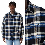 Koszule męskie - Wrangler OVERSHIRT Black LUŹNA GRUBA KOSZULA LEKKA KURTKA W KRATĘ XL - miniaturka - grafika 1