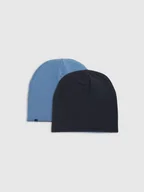 Czapki dla dzieci - Czapka Dziecięca Jesienna Beanie Dwustronna Dwukolorowa Acapu505 Ss25 - miniaturka - grafika 1