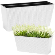 Akcesoria i części AGD - Doniczka RATO CASE MIDDLE - biały DRC800M-S449 Prosperplast - miniaturka - grafika 1