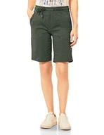Spodenki damskie - Cecil Damskie szorty wiskozowe B375366, Utility Olive, M - miniaturka - grafika 1
