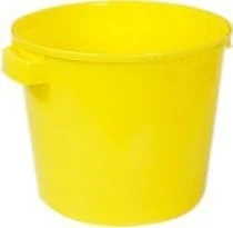 Artech Okrągły pojemnik plastikowy bez pokrywy 30l żółty - Pojemniki przemysłowe - miniaturka - grafika 1