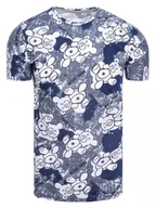 Koszulki męskie - T-shirt męski z nadrukiem szary Dstreet RX5114-L - miniaturka - grafika 1
