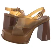 Sandały damskie - Sandały Dance Heel AD 35908/BB114 Brown (ML341-a) Melissa - miniaturka - grafika 1