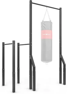 Marbo Sport Drążek do podciągania zewnętrzny z uchwytem na worek i długimi poręczami do dipów MO-Z2 - - Poręcze i drążki do podciągania - miniaturka - grafika 1