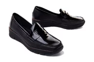 Czółenka - RIEKER 53732-00 black, półbuty damskie - Rieker - miniaturka - grafika 1