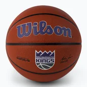 Koszykówka - Piłka do koszykówki Wilson NBA Team Alliance Sacramento Kings brown rozmiar 7 - miniaturka - grafika 1