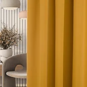 Zasłony - Zasłona zaciemniająca na taśmie marszczącej miodowy żółty 140 x 280 cm 1 szt. - miniaturka - grafika 1