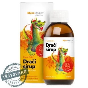 Suplement diety, MycoMedica MYCOBABY Syrop Smoczy 200 ml - Przeziębienie i grypa - miniaturka - grafika 1