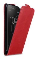 Etui i futerały do telefonów - Etui Cadorabo do Sony Xperia XZ1 COMPACT pokrowiec ochronny w kolorze czerwonym Etui z klapką na telefon komórkowy Etui Cover - miniaturka - grafika 1