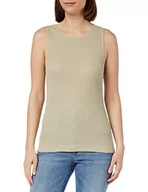 Koszulki i topy damskie - G-STAR RAW Damski tank top 3D Rib Tops, beżowy (Spray Green D23093-d276-d606), M - miniaturka - grafika 1