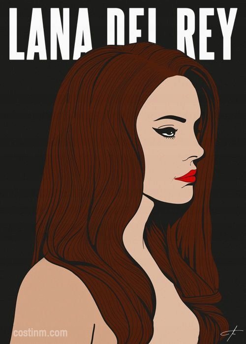 PODKŁADKA POD MYSZ Z Nadrukiem 22x18 cm Lana Del Rey Vintage Tekst Prezent
