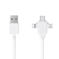 Kable USB - Libox Kabel USB 3w1 MicroUSB Lightnig Typ C LB0112 LIBOX - miniaturka - grafika 1